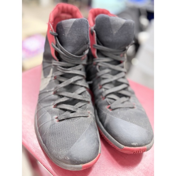 Nike HYPERDUNK 2015 Black Red Men Basketball Shoes 749561-006 Size 10 Sneakers main image 8